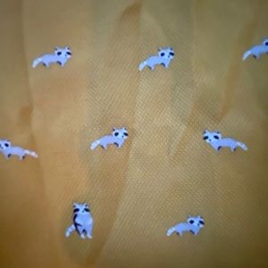 The cutest raccoon print skirt!